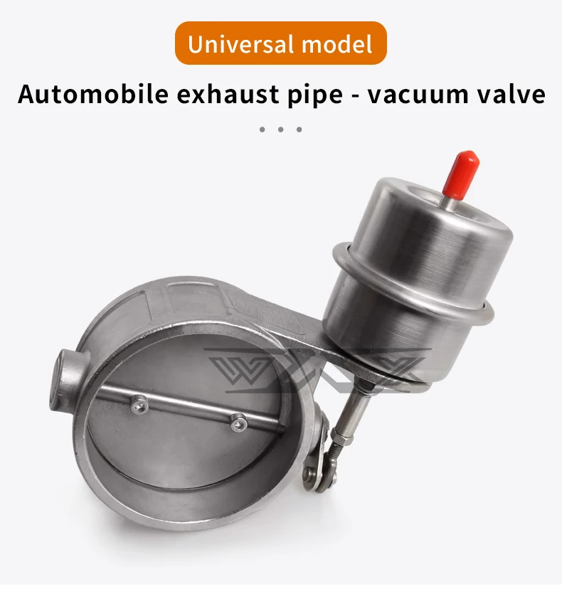 2.5 2.75 3 Inch Universal Exhaust Control Valve Vacuum 76mm Vacuum Valve Actuator Open Cutout For Exhaust Factory Direct Sale
