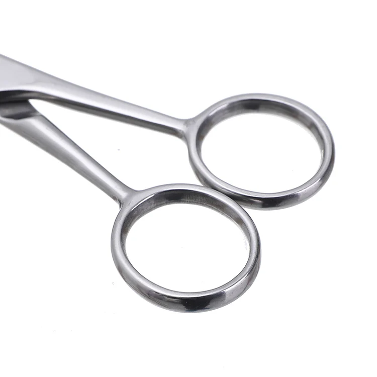 17cm stainless steel material custom logo scissors small moustache cutting hair beard barber scissors