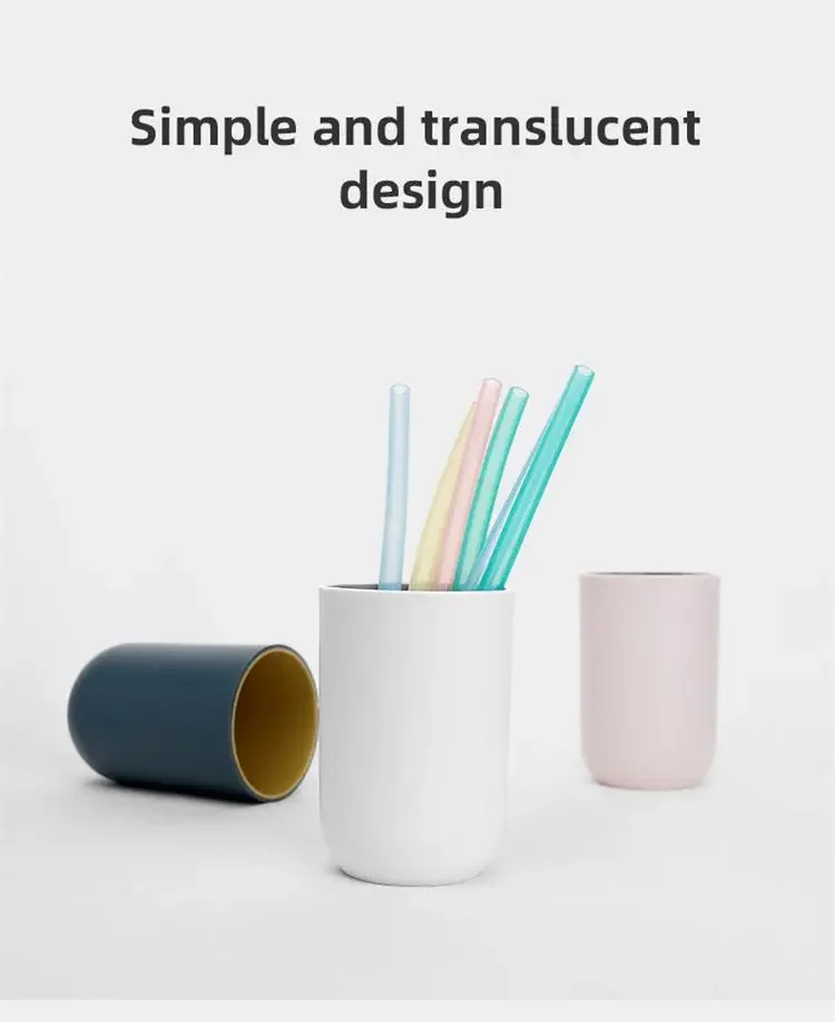 product 1pc bpa free reusable transparent silicone soft drinking straws cleaning brush set eco friendly bar accessories-9