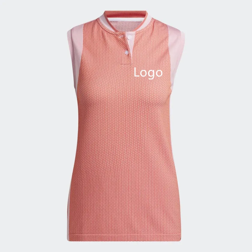 Wholesale Custom Logo T Shirts Polyester Quick Dry Comfortable Sleeveless Polo Shirts For Women