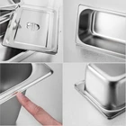 Food Hotel And Restaurant Supplies Food Container Stainless Steel Gn Pan