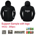 Jacket New 100% Cotton 5V USB Power Supply Plus Size Rechargeable Battery Unisex Heated Hoodie Jacket