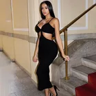 Fashion Wholesale Sexy Halter Dress 2021 Spring Fashion Personality With Breast Skirt