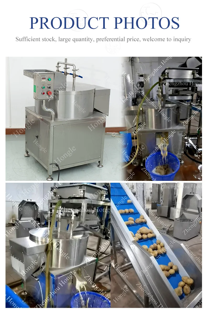 Heavy-Duty Electric Potato & Sweet Potato Peeler Cutter Machine Easy-to-Operate for Fruit & Vegetable Manufacturing details