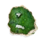 Phone Mobile Beautiful Colorful Druzy Quartz Slice Phone Poping Grips Natural Gemstone Mobile Phone Bracket