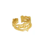 Ring Wear VIANRLA 925 Sterling Silver Minimalist 18k Gold Plated Women Ring Fir Daily Wear