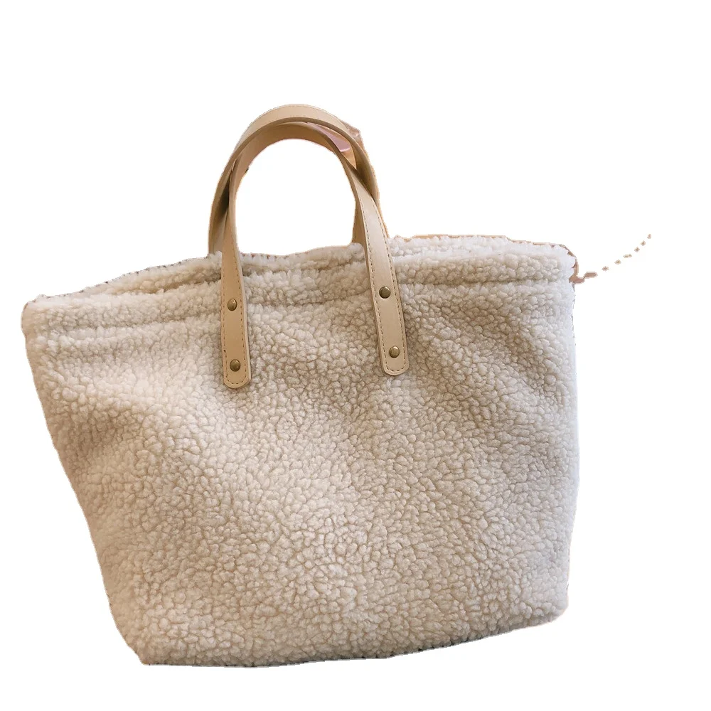 simple design warm lamb wool bag wool felt bags