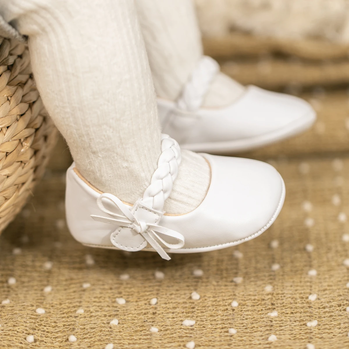 New Arrival Fashional Infant Outdoor Princess Bowknot Wedding Rubber Soft Sole PU Leather Baby Girl shoes