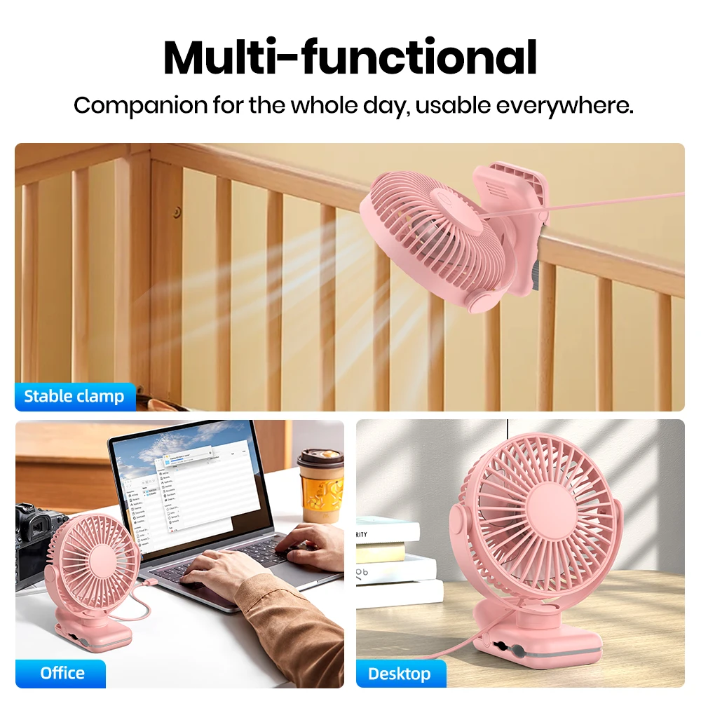 Usb Desk Clip-on Fan, K62B, 1.2M, Portable - detail 16