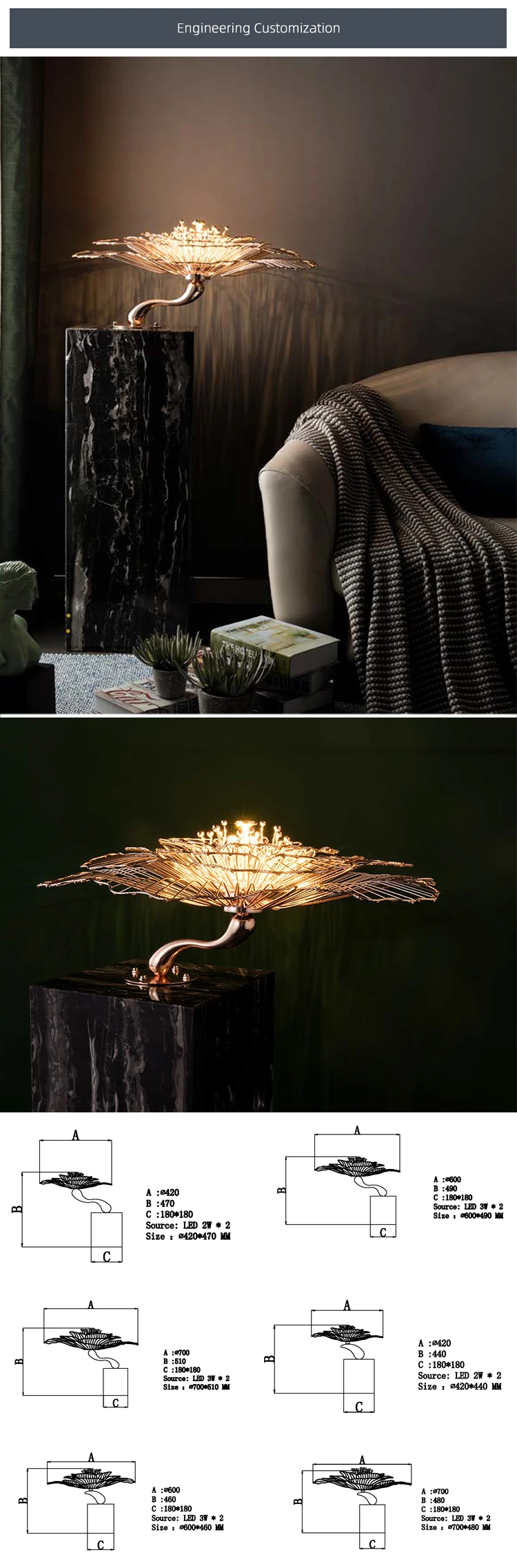 CPL-35 Professional Indoor Showroom Hall Hotel Decoration Custom LED Chandelier Light wall lamp supplier