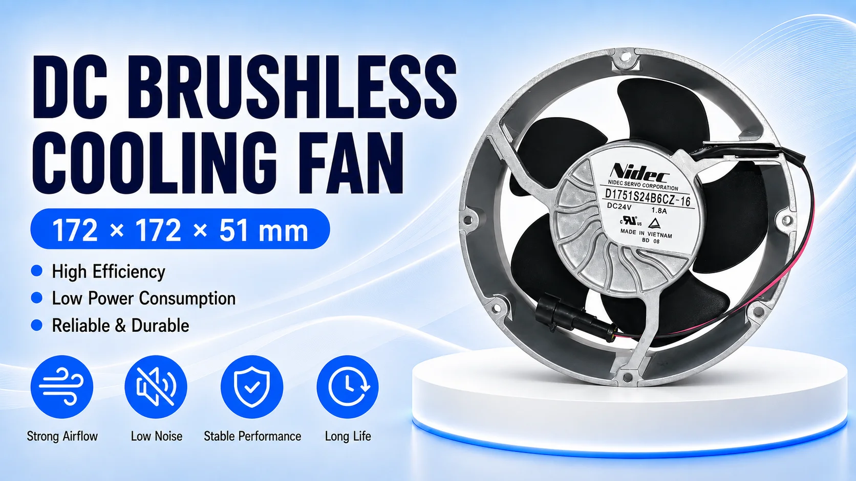 Dual Ball Bearing, DC24V, 1.8A, 12V, 48V - detail 4