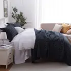 Checks Black White Coverlet Quilted 2021 New Style Bright Color Checks Quilted Coverlet 3 Pieces Black With White Patterns