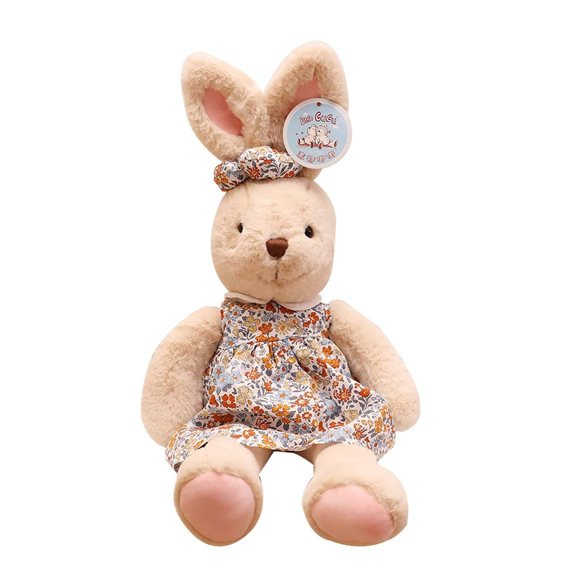 floral stuffed bunny