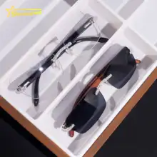 Wholesale Fashion VVS Moissanite Glasses Iced Out Diamond 925 Silver Black Clear Lens Eyewear Jewelry Sunglasses