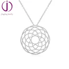 Jewelry Jingjing Jewelry 925 Silver High Quality Pendant Baguette Jewelry Circle Pendant For Women