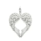 American Diamonds Necklace Silver Necklace Big Silver Wing Heart Choker American Diamonds Necklace Set