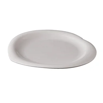 Restaurant Dinnerware heart shaped dish platter 10 Inch White melamine dinner Plate