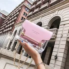 Bag Girl Messenger Bag Small New Transparent Plastic Small Square Mother Chain Shoulder Bag Luxury Handbags