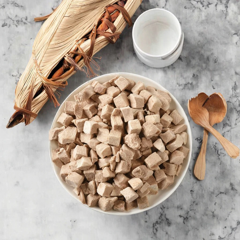 Wholesale Eco-friendly Freeze-Dried Duck Meat Pellets High-Protein Digestive Health Treats for Small Breed Dogs factory
