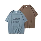Plain 100% Cotton T-shirt 2021 Plus Size Tshirt OEM/ODM Wholesale Oversized 100% Cotton Plain Tshirts For Printing