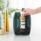 Aluminum Lunch Bag School Handle 4 Colors Fashion Design Office/school Leather Aluminum Foil Lunch Bag