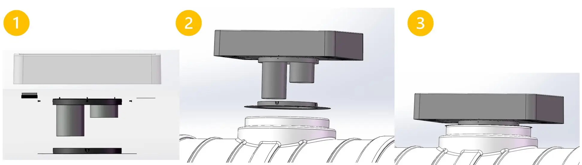 Ventilation Roof Vent Fan, 70W, 6'', Centrifugal, Solar - detail 22