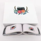 Usb Flash Drive New Customized Logo Pendrive White Leather USB 3.0 Flash Drive Wedding Gift With Metal Box Packings