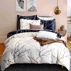 Set Printed Duvet Sets Wholesale European Style Soft Disperse Printing Sheet Fit Reversible Bedding Duvet Cover Set