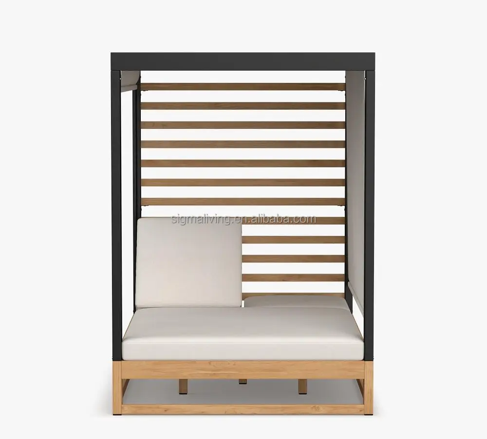 leisure garden teak daybed outdoor furniture canopy bed garden furniture patio sunbed