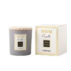 Candle Perfume Macaron Lavender Wood Sage Romantic Scented Candle Perfume Wood Cover Gift