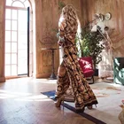 European And American Fashion Classic Print Sexy Coat Women's High Quality Party Dress