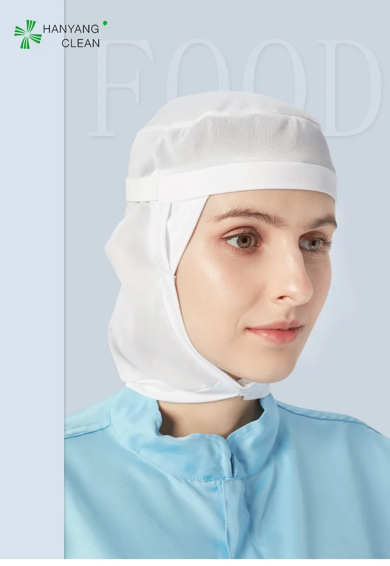 Polyester-Cotton Food Processing Cap for Hospital Cleanroom and Food Factory - Breathable Dustproof Workshop Cap