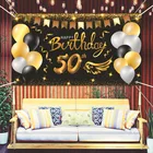 New New Custom Screen Printing Polyester Hanging Flag Happy Birthday Party Decoration Flag Banner