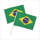Cocktail Pick Wholesale Party Cocktail Supplies Mini Size Bamboo Flag Pick Hand Flag Sticks