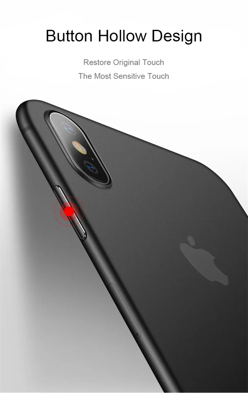 0.3mm Ultra Thin Clear Matte Mobile Phone Case For iPhone 12 11 Pro Max XR XS 12 Mini 7 8 Plus SE 2020 PP Plastic Frosted TPU pc