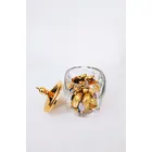 Glass Bottle With Lid High Quality Best Price Candy Glass Bottle With Metal Lid
