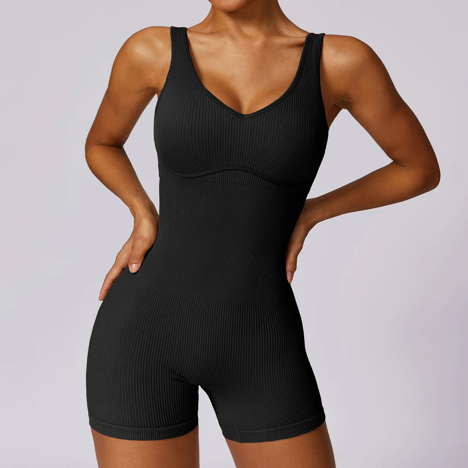 Custom Active Sports Fitness Set One Piece Yoga Wear Gym Sportswear Women One Piece Plus Size Jumpsuit And Rompers