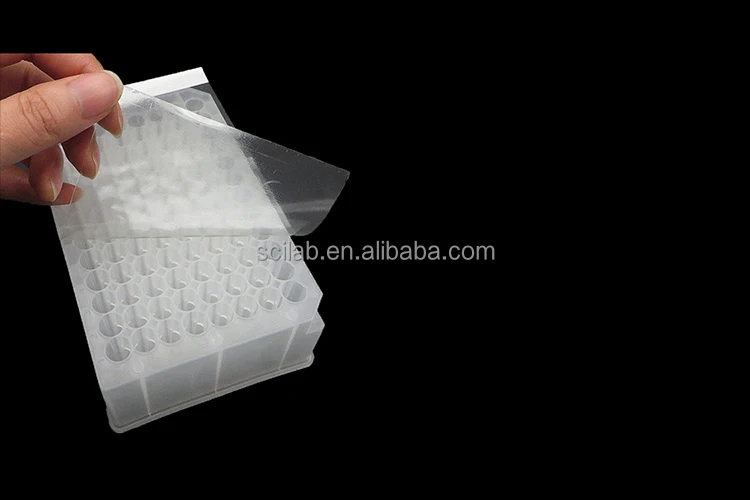 Transparent Microplate Seal Real Time Pcr Qpcr Plate Seals Adhesive Lab