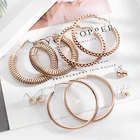 Earring Crystal Earrings Hoop Earrings Shiny Rhinestone Circle Earring Crystal Drop Earrings Hoop Earring For Girls