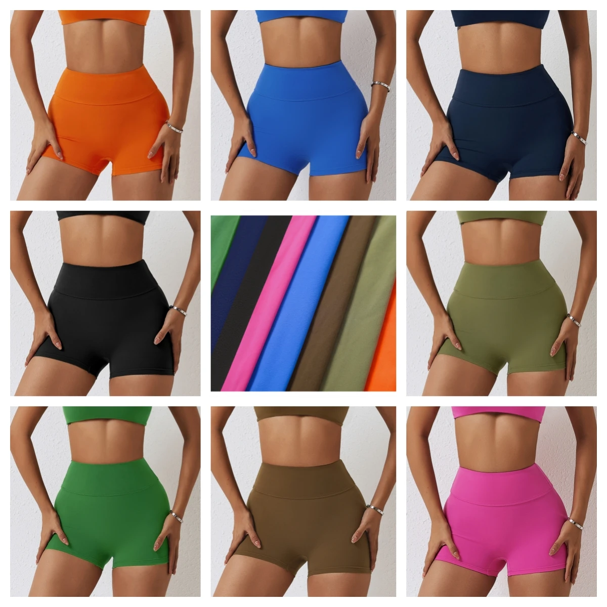 lulu Seamless yoga shorts suitable for women training jogging wear tight butt fitness shorts quick dry sweatpants