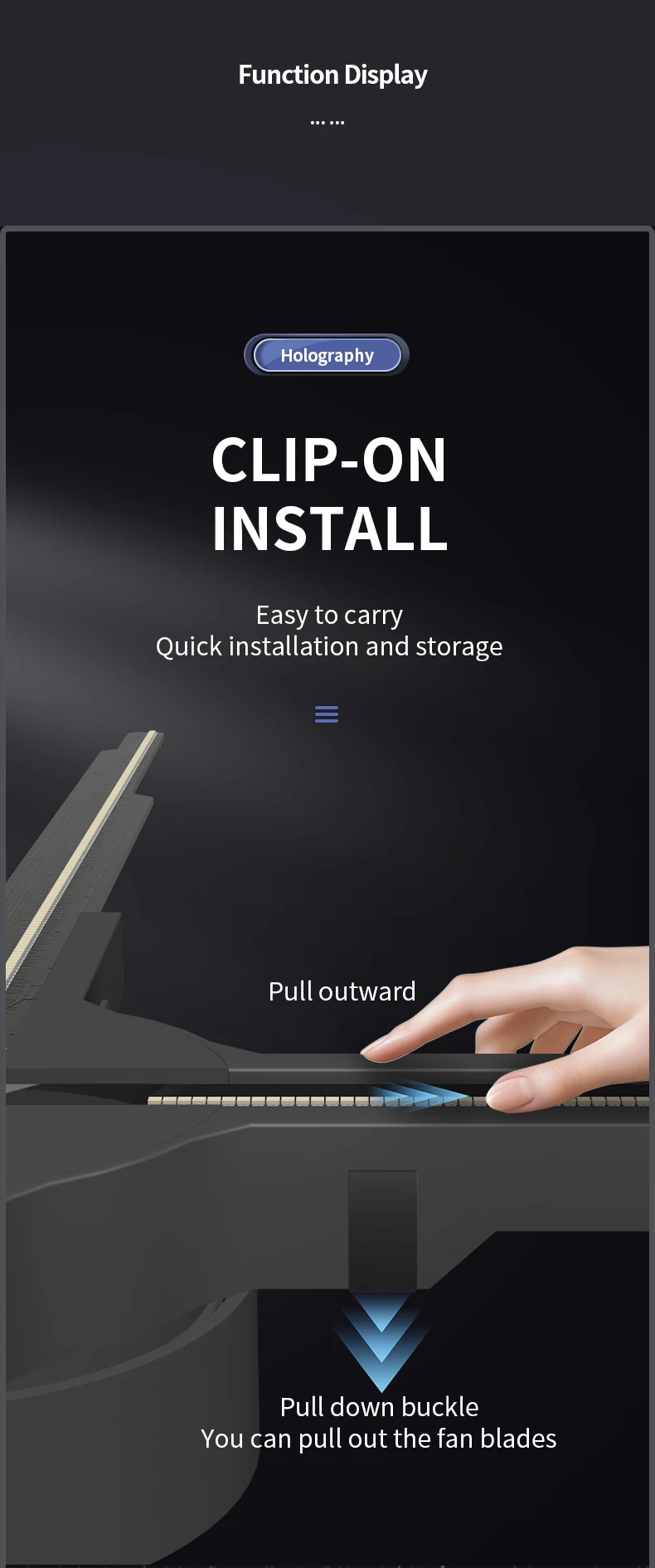 Mobile App Control 60cm Holographic Fan 3d Hologram Projector HD Good Advertising Animation Wall 3D Hologram Fan - Image 9