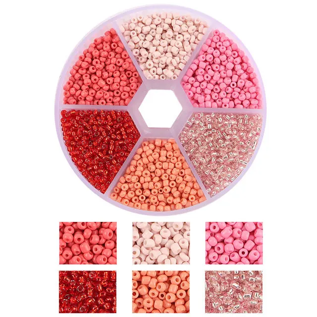 product 2mm czech glass seed beads set small craft beads kit diy bracelet necklace string earring loose spacer beads for jewelry making-42