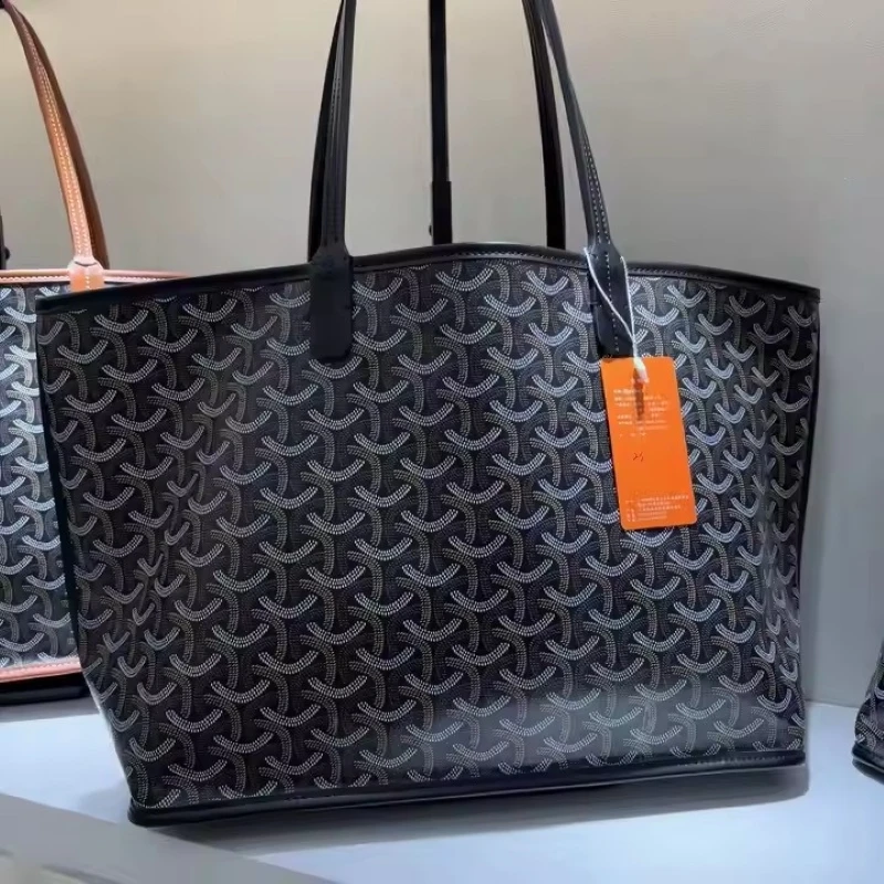 Fashion Luxury Designer Large Size Tote Handbag Lady Shoulder Bag Double-Sided Genuine Leather Women's Shopping Bags