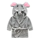 Kids Towel Bath Cute Baby Bathrobes Pajamas Kids Dinosaur Hooded Beach Towel Boys Bath Robe