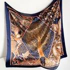 Scarf Ladi Scarf High Quality New 90 Printed Silk Scarf Ladies Fashion Pattern Silk Scarf