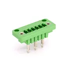4 Way 3.81mm Pitch 8A 160V Panel Mounted Wall Through Pluggable Header With Flange