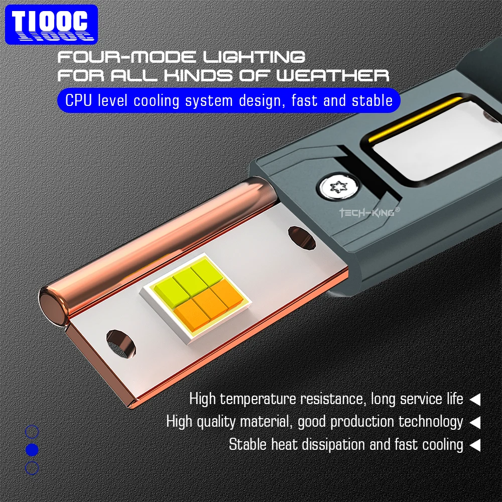 TECH-KING High Quality Auto Lights Head Lamps H1 H3 H4 H7 H11 9005 9006 9012 6000K 4300K 3000K Flash Four Mode LED Headlights