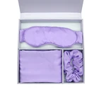 Silk 100% Pure Mulberry Silk Pillowcase And Scrunchies Double Sided Satin Silk Sleeping Eye Mask