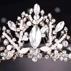 Hair Bridal Wholesale Wedding Crown Headdress Handmade Headdress Hair Ornament Crystal Bridal Tiara Crown