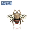 Brooch Zinc Alloy Hot Designer Brooch Peal Insect Brooch Bee Rhinestones Brooch For Suit